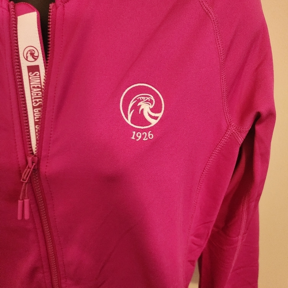 EE - Levelwear Resort Ladies Sun Eagles Golf Club Pink Jacket M - Picture 2 of 7